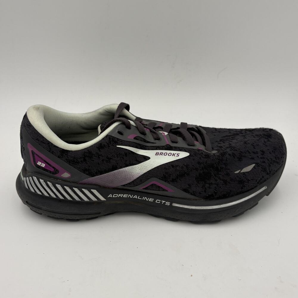 Brooks Adrenaline 23 Women's Size 9 Black And Purple Running/Walking Sneakers